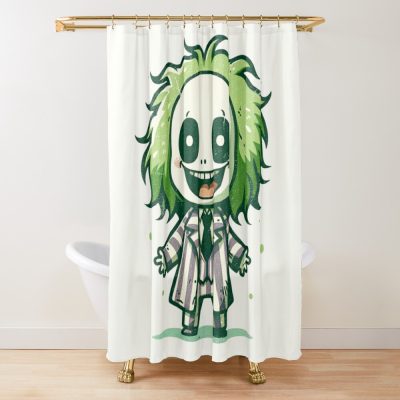 Beetlejuice Chart Topper Shower Curtain