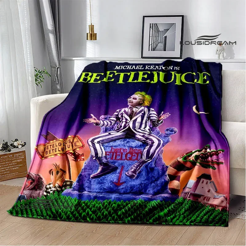 Beetlejuice Ghostly Soft Throw