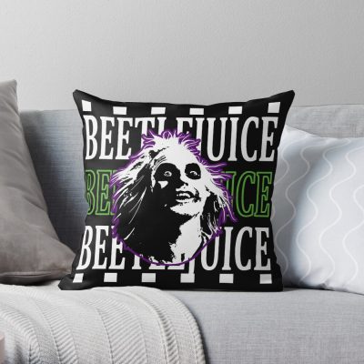 Beetlejuice Graveyard Scene Throw Pillow